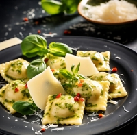 Ravioli &mu;&epsilon; &kappa;&omicron;&lambda;&omicron;&kappa;ύ&theta;&alpha; &kappa;&alpha;&iota; &sigma;ά&lambda;&tau;&sigma;&alpha; &phi;&alpha;&sigma;&kappa;ό&mu;&eta;&lambda;&omicron;&upsilon;