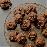 Cookies &mu;&epsilon; &sigma;&omicron;&kappa;&omicron;&lambda;ά&tau;&alpha;, &chi;&omega;&rho;ί&sigmaf; &zeta;ά&chi;&alpha;&rho;&eta; &mu;&epsilon; cranberries
